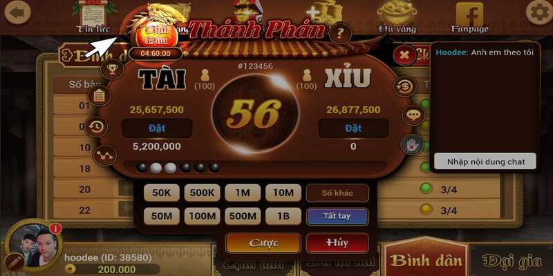 Tài xỉu trực tiếp