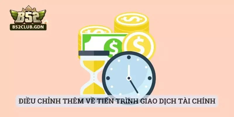 Điều chỉnh thêm về tiến trình giao dịch tài chính